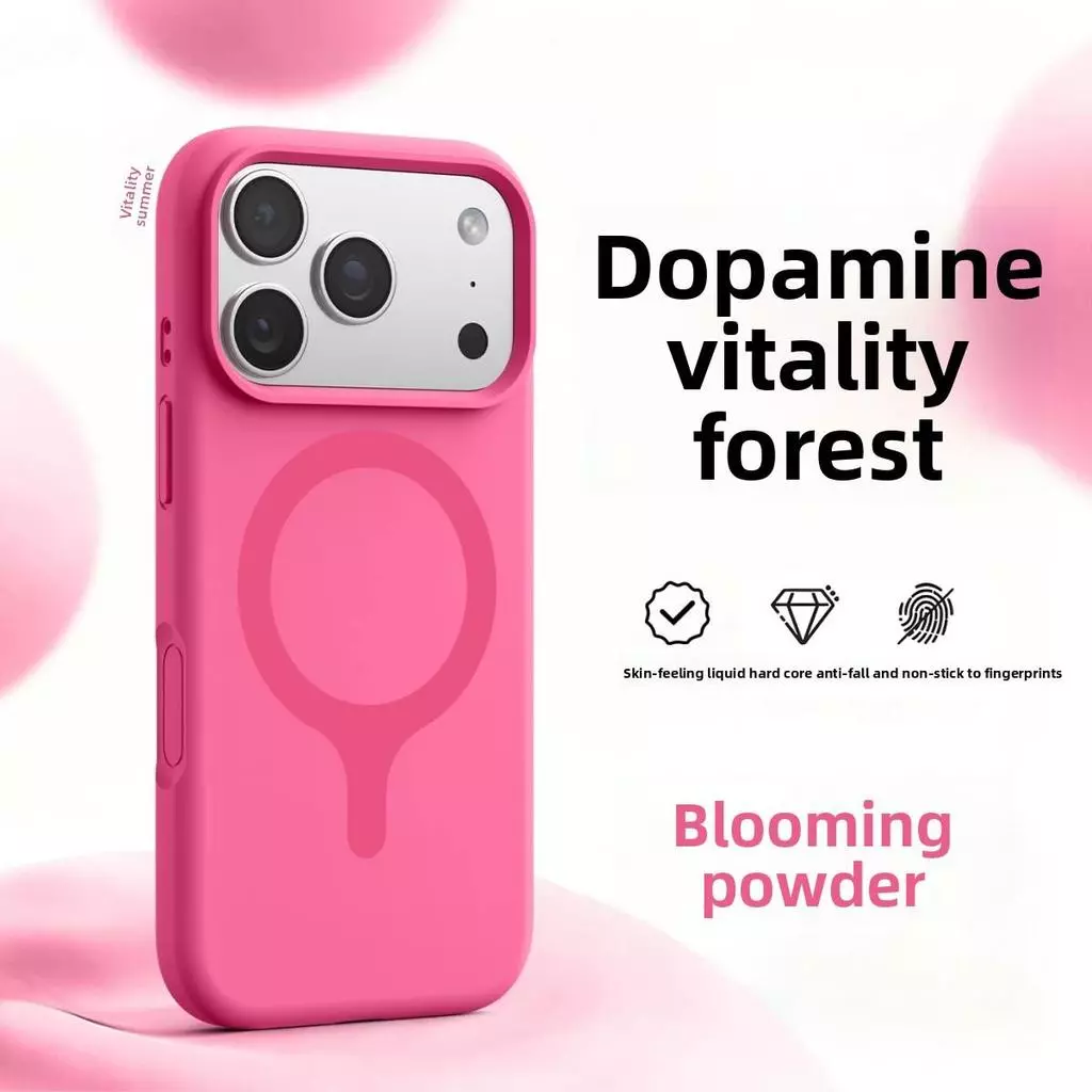 เหมาะสําหรับเคสโทรศัพท์ iPhone 17 Pro Max เคสโทรศัพท์ซิลิโคนเหลวแม่เหล็กสไตล์ใหม่เหมาะสําหรับ iPhone 16 Pro
