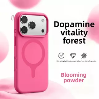 เหมาะสําหรับเคสโทรศัพท์ iPhone 17 Pro Max เคสโทรศัพท์ซิลิโคนเหลวแม่เหล็กสไตล์ใหม่เหมาะสําหรับ iPhone 16 Pro