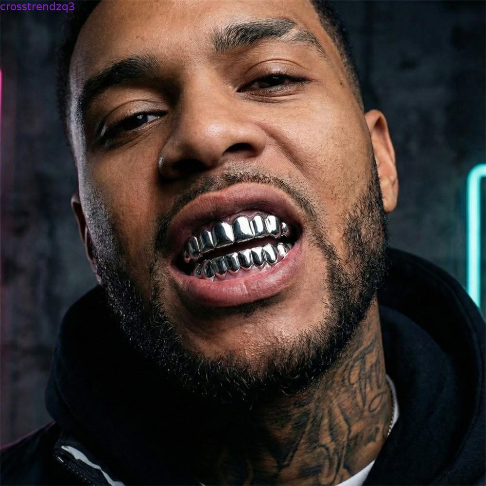 MAGMA ฟัน Grillz ชุดด้านล่างด้านบน, Shiny Glossy ฟัน Grillz Caps, อินเทรนด์ Anti Slip Gold เป็นมิตรกับสิ่งแวดล้อมทองแดงฟันเครื่องประดับ Party