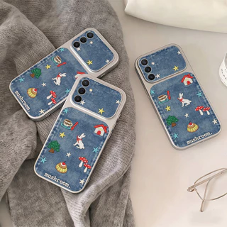 เคสซัมซุง For Samsung A57 A37 A27 A17 A07 A56 A55 A54 A15 A16 A05S S26 S25 S24 S23 Ultra FE เคสนิ่มลายหนังแกะ สีพื้น