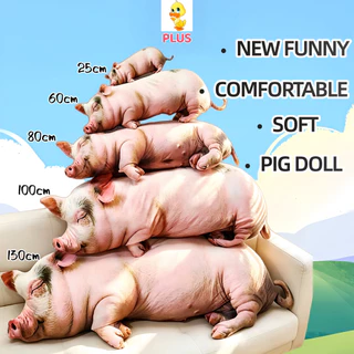 พลัส✨ใหม่ COD✨หมูจําลอง Plushie ของเล่นน่ารัก Piggy Plushie สัตว์นุ่มหมูตุ๊กตาหมอนตุ๊กตาของขวัญสร้างสรรค์สําหรับเพื่อนบ้านโซฟาหมอนเบาะตกแต่ง