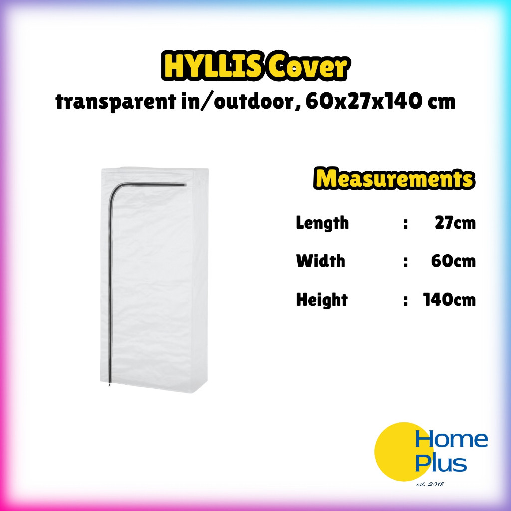 HomePlus ️ HYLLIS ปกใส indoor/outdoor 60x27x140cm