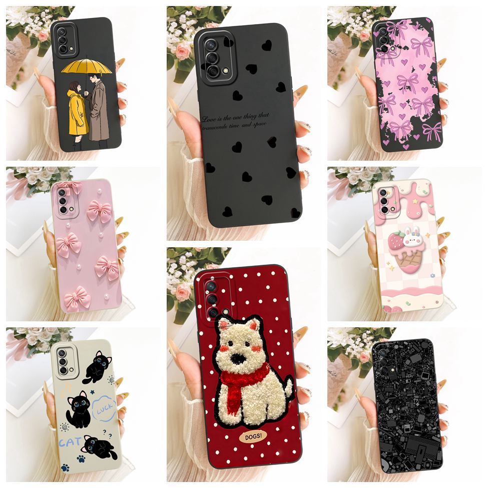 สําหรับOppo A95 4Gกรณีแมวน่ารักแฟชั่นหรูหรารักตลกทาสีซิลิคอนปลอกCHP2365 CPH2365