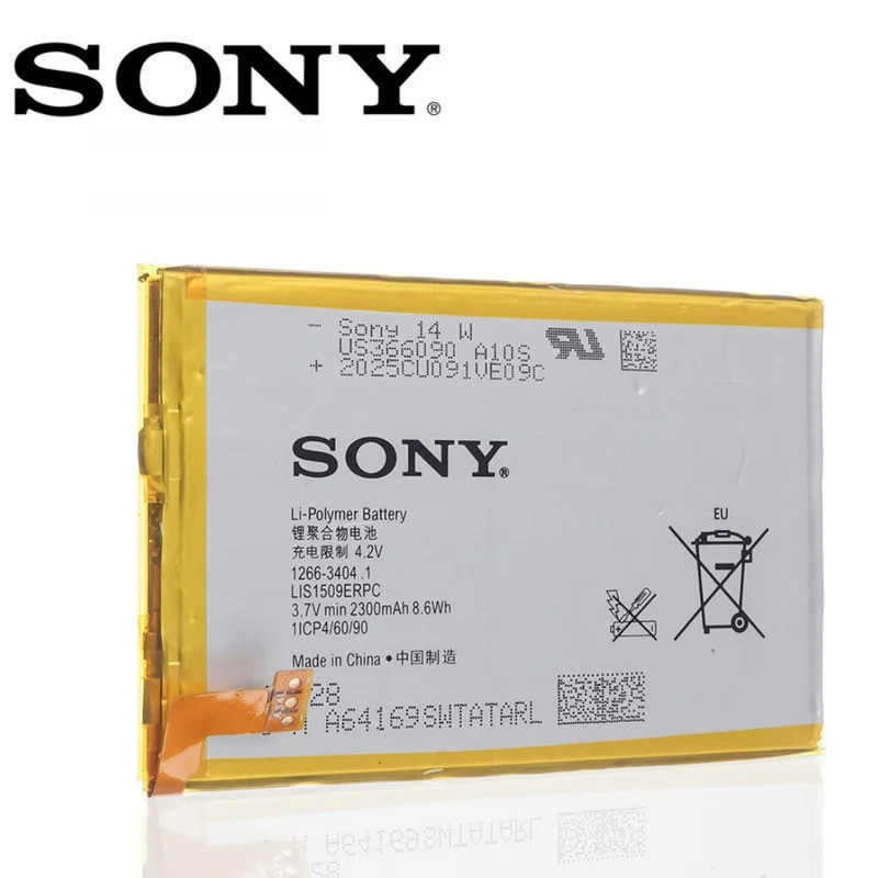 Original LIS1509ERPC แบตเตอรี่สําหรับ Sony Xperia SP M35h HSPA LTE C5302 C5303 C5306 c530x M35T M35C