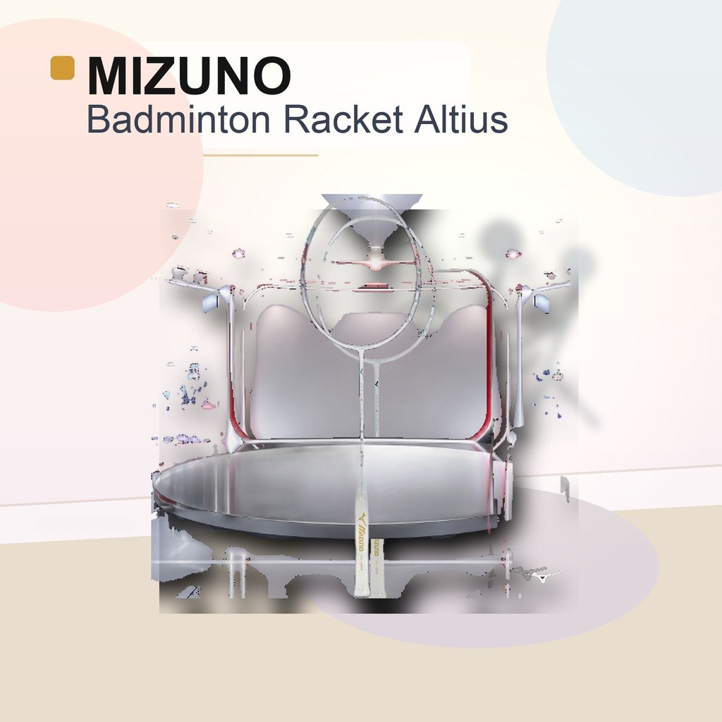 Mizuno Badminton Racket Altius 01 SPEED 73JTB20226 (White x Blue/4U5/Men's, Lady's)