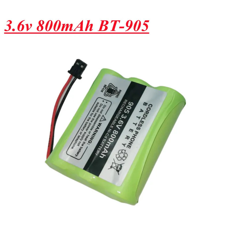 3.6v 800mAh BT-905 Ni-cd แบตเตอรี่สําหรับ KX-A36 P-P501 AE-255 B300 ATT-3AAB BT-800 P-P5 ไร้สายเปลี่