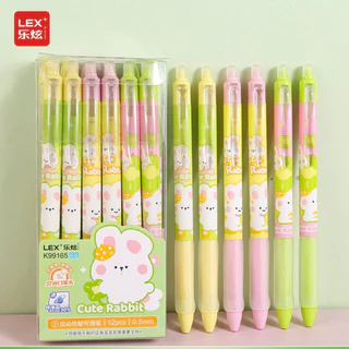 🌈 ยกกล่อง 12 แท่ง!ปากกาลบได้ 0.5 มม.หมึกน้ำเงิน ลายการ์ตูนเยอะมาก ✨ เขียนผิดลบได้ ไม่ทิ้งรอย เครื่องเขียนน่ารัก พร้อมส่ง