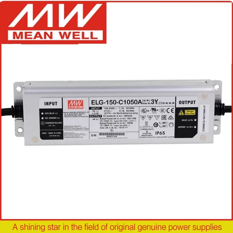 Mianwell แหล่งจ่ายไฟ LEDELG-150-C500A-3Y ELG-150-C700A-3Y ELG-150-C1050A ELG-150-C1400A-3Y ELG-150-C