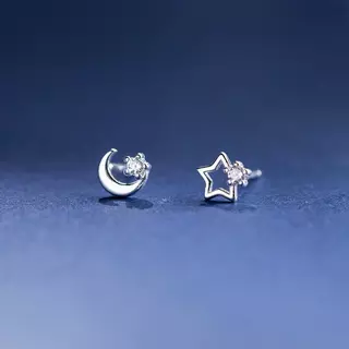 Estrella Earrings ต่างหูเงินแท้ S925 [MERCELO]