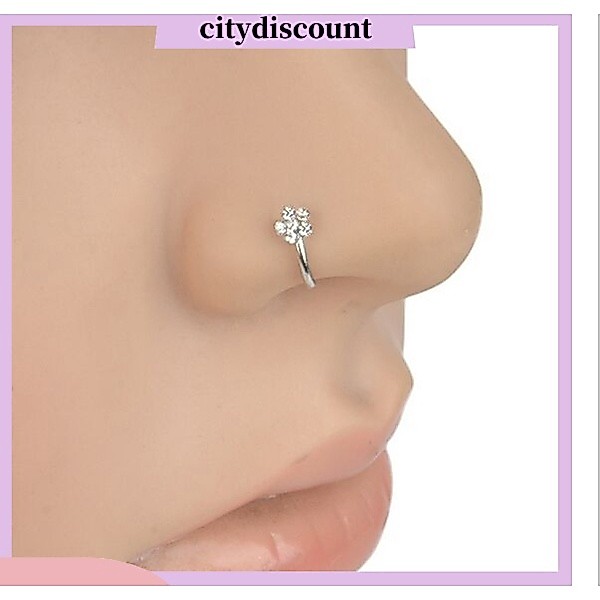 City_ แหวนเปิดจมูกเซ็กซี่ 1 ชิ้นจิวจมูก