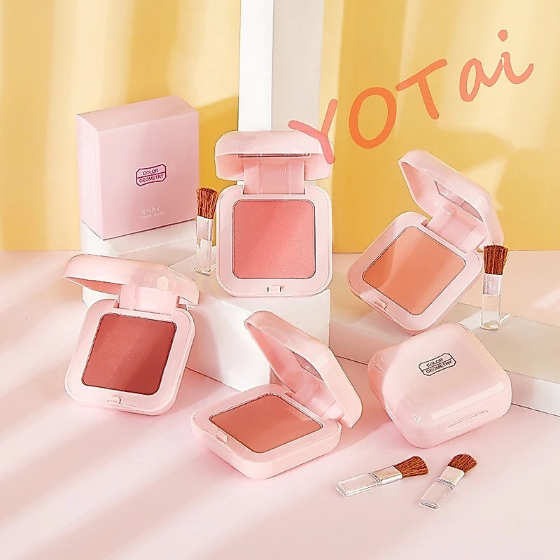 YOTAI ❤️LAMEILA❤️ บลัชออน บลัชออนโทนส้ม บรัชออนทาแก้ม ชมพูพีช ส้มพีช เนื้อดี สีสวย ติดทน Blusher