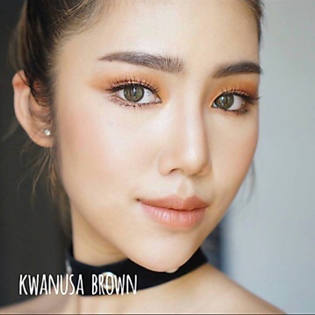 คอนแทคเลนส์🌈Arisara🌈 Brown / Gray (Luxzylens) ขนาดมินิ💖