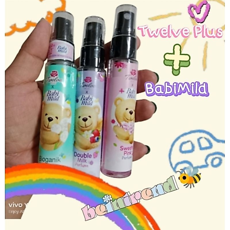 Exp:03/29🎯#หอมจนคนทัก น้ำหอมกลิ่นแป้ง Twelve Plus + Babi Mild Perfume 💜🩷💚ขนาด 25 และ45mlแท้ 100% จากบริษัท