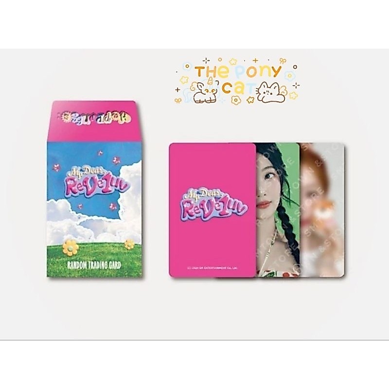 พร้อมส่งในไทย Red Velvet My Dear,ReVe1uv Random Trading Card