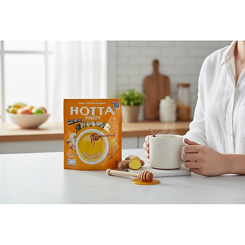HOTTA ฮอทต้า เครื่องดื่มขิงผงสำเร็จรูป (มีหลายสูตรให้เลือก)