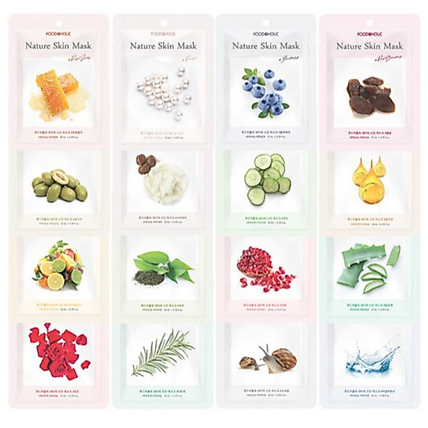 FOODAHOLIC Nature Skin Mask Pack 16Type 10ea