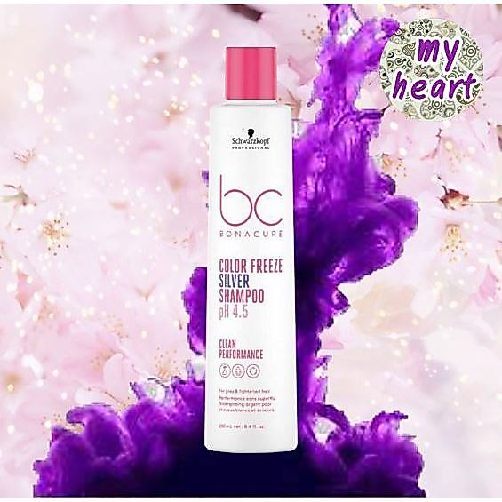 Schwarzkopf BC Color Freeze Silver Shampoo/Treatment แชมพู ทรีทเม้นท์ สำหรับสีเทาหม่น และบลอนด์หม่น