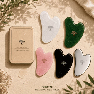 Forestal Stainless Steel Gua Sha กัวซา สแตนเลส ยกกระชับ ลดบวม นวดหน้า