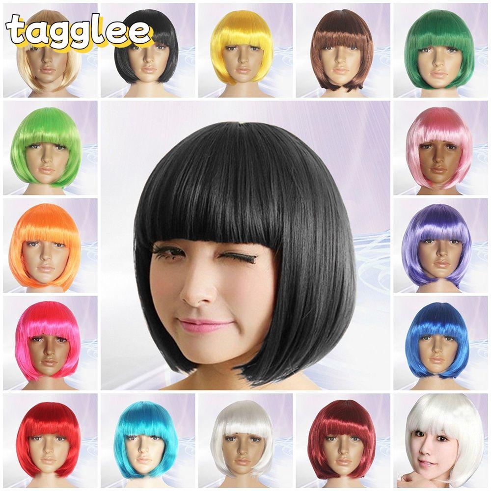 TAGGLEE Bob Hair Wigs ขายร้อนปาร์ตี้เครื่องแต่งกายตรง