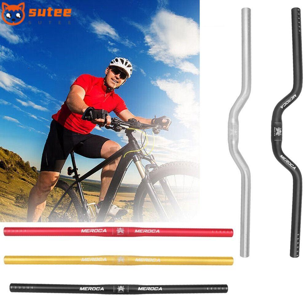 SUTEEE แฮนด์จักรยาน, อลูมิเนียมอัลลอยด์ตรง/เลื่อนจักรยาน Riser Handlebar, ทนทาน 25.4X540/580 มม. MEROCA อุปกรณ์ขี่สําหรับจักรยานเสือภูเขา