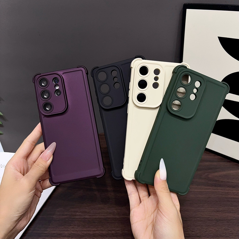 SAMSUNG แฟชั่นสวยบางเฉียบTPUเคสโทรศัพท์สําหรับSamsung Galaxyหมายเหตุ20 Ultraหมายเหตุ10 + A57 A37 A27 A17 A26 A07 A36 A56 A16 A06 A55 A35 A25ป้องกันกล้องกันกระแทกฝาครอบกันชน