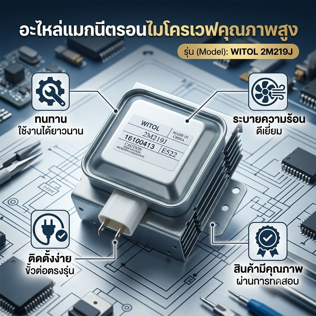 สินค้าใหม่ แม็กนีตรอน 2M219J, 2M218J, 2M319J WITOL อุปกรณ์เตาอบไมโครเวฟ magnetron
