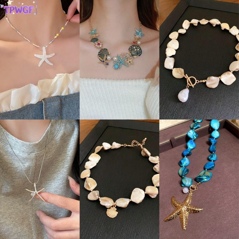 สร้อยคอมากกว่าสองชั้นแบบ Bohemian จากเปลือกหอยและโซ่ไม่สม่ำเสมอ ออกแบบตามสไตล์ Bohemian สำหรับสตรี
