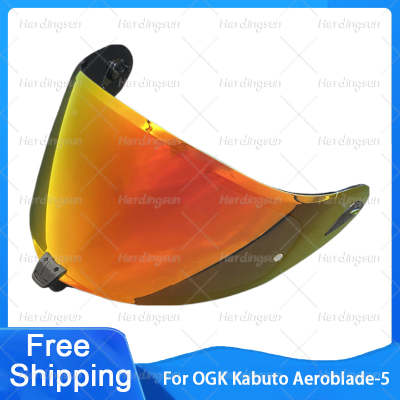 Aeroblade-5 หมวกกันน็อครถจักรยานยนต์ Visor เลนส์สําหรับ OGK Kabuto Aeroblade-5 6 เปลี่ยน Anti-UV Ant