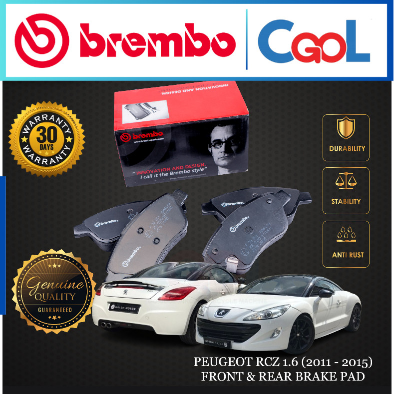 PEUGEOT RCZ 1.6 (2011 - 2015) ผ้าเบรคหน้าหรือหลัง BREMBO