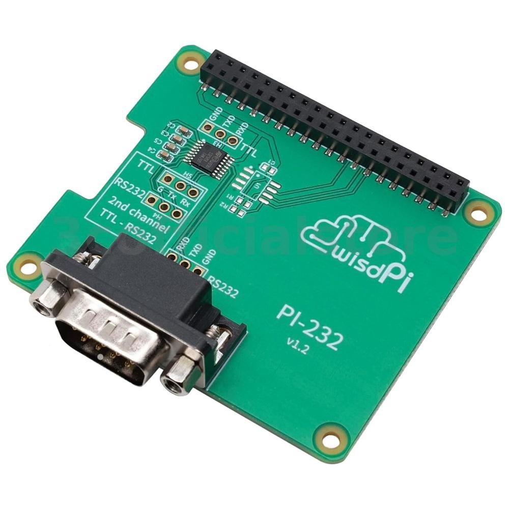RS232 หมวกขยาย PCB สําหรับ Rapsberry Pi 4/3/2/A+/B+ ขนาดกะทัดรัด GPIO TX/RX/GND ถึง DB9M RS232 Seria