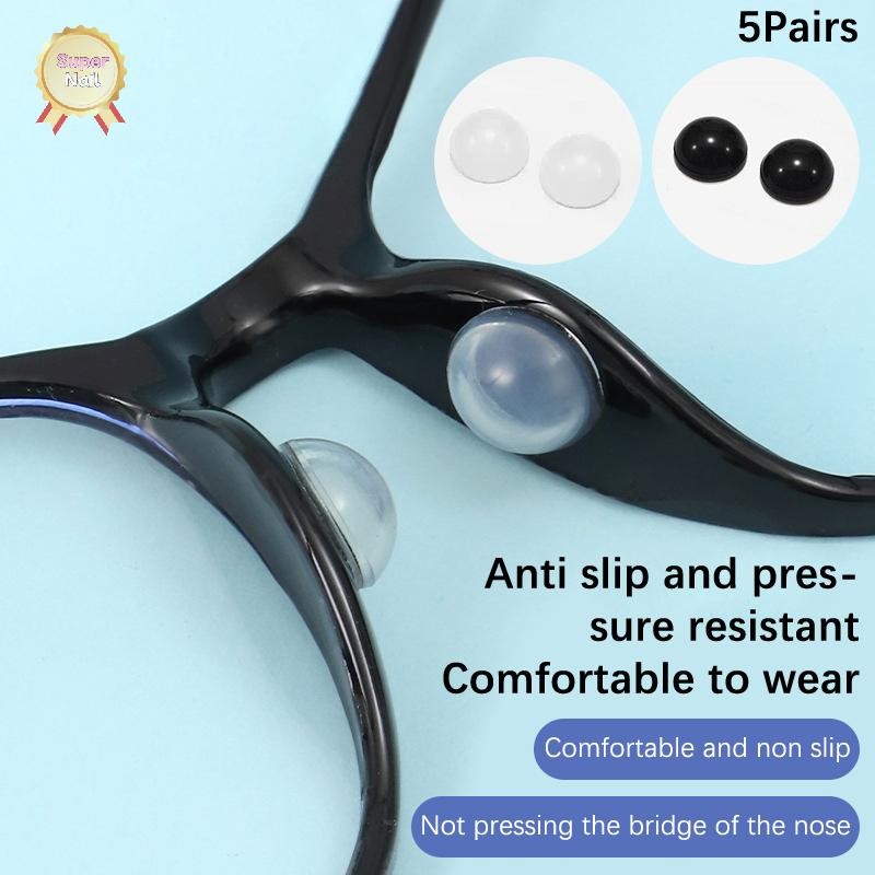 Flth Anti Slip แว่นตาจมูกรองรับซิลิโคนที่มองไม่เห็นแว่นตา Air Cushion แผ่นจมูกโปร่งใสนุ่ม Self-กาวผู้ถือจมูก Vary