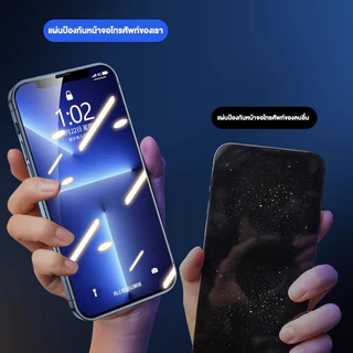 ฟิล์มกระจก เต็มจอ สำหรับ iPhone15 16Pro Max 14 Pro Max 11 13ProMax 7 8 Plus X XR XS 12 8 7 กันฝุ่นและกันไฟฟ้าสถิต
