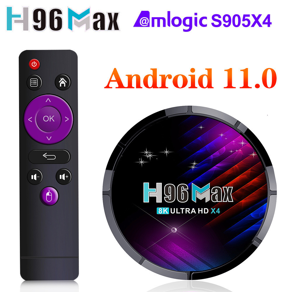 H96 MAX X4 Amlogic S905X4 กล่องทีวี Android 11 USB3.0