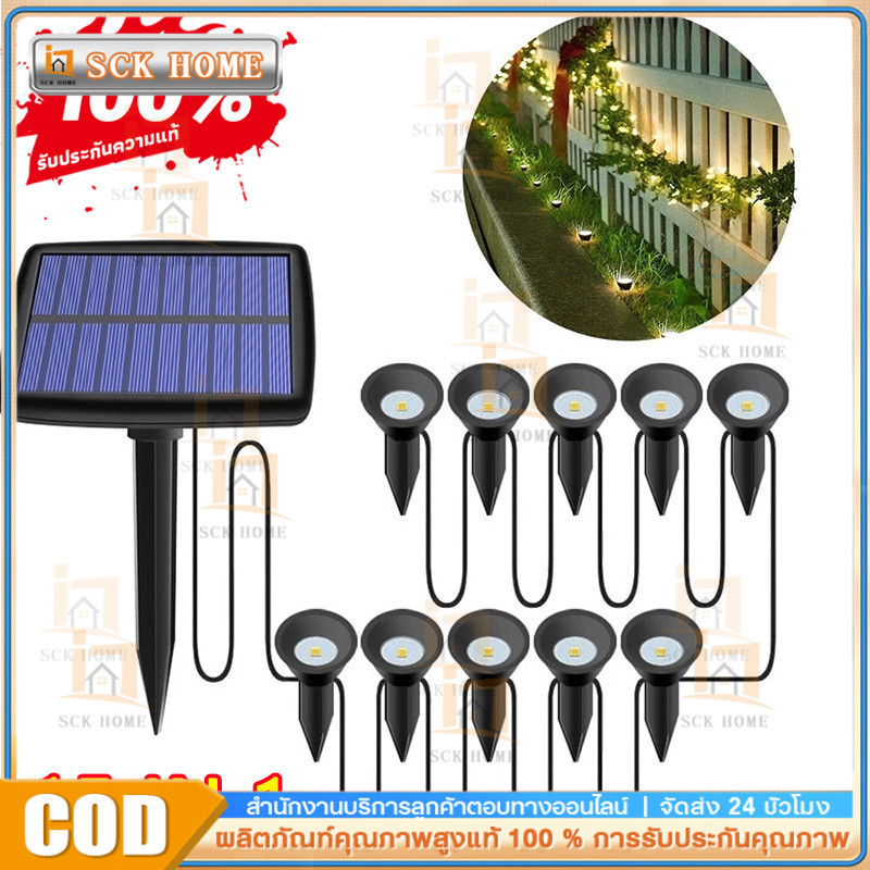 15 in 1 Solar Underground Lawn Light สวนโคมไฟสนามหญ้ากลางแจ้งสวนโคมไฟสนามหญ้า 5v 100MA 0.5W แผงโซลาร์เซลล์