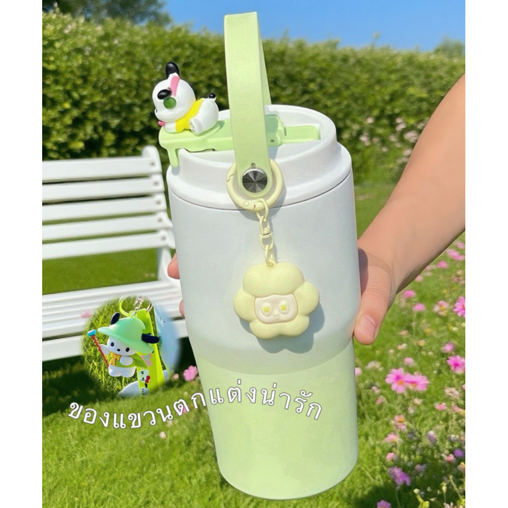 Sanrioแก้วน้ำเก็บอุณหภูมิ น่ารัก ของแท้ ขนาดใหญ่ 600ML/900ML เก็บความเย็น 6-12 ชั่วโมง - รูปที่ 5