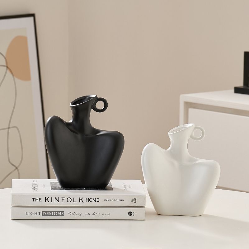 Clavicle ins สไตล์ Posing Props แจกันสร้อยคอคอ Creative High-End Human Body Niche เครื่องประดับ KSP4