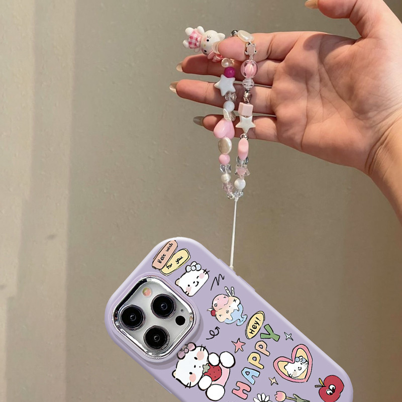 สตรอเบอร์รี่ไอศกรีม KT แมวสําหรับ Samsung A02 A03 A04E A03S A02S A04 A05 A05S A10 A10S M01S A11 A12 