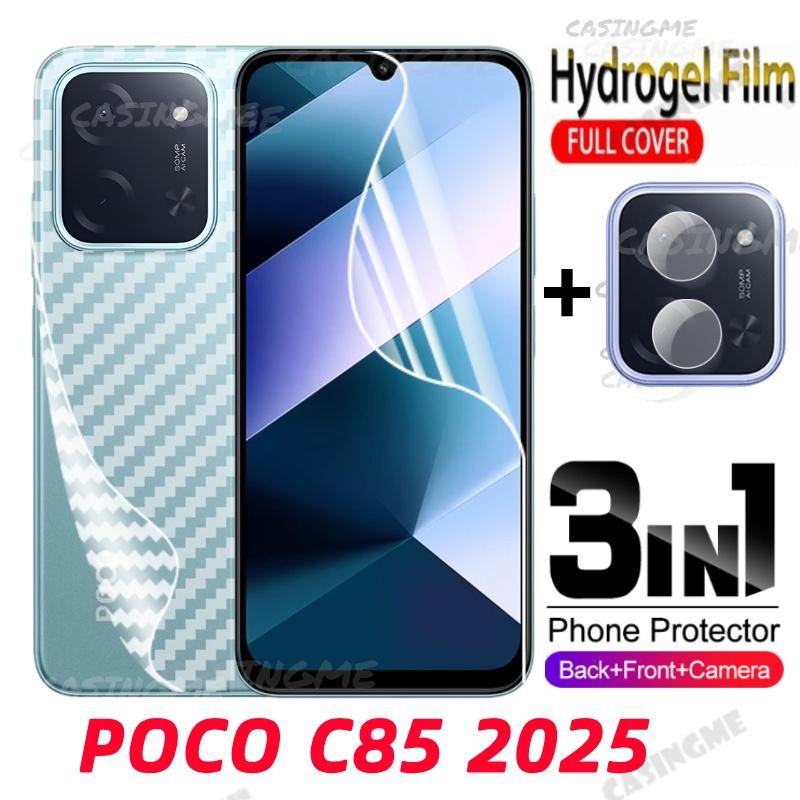 POCO C85 2025 ด้านหน้ากลับคลุมทั้งหมดป้องกันฟิล์ม Hydrogel สําหรับ POCO C85 C 85 POCOC85 85C 4G 5G 2