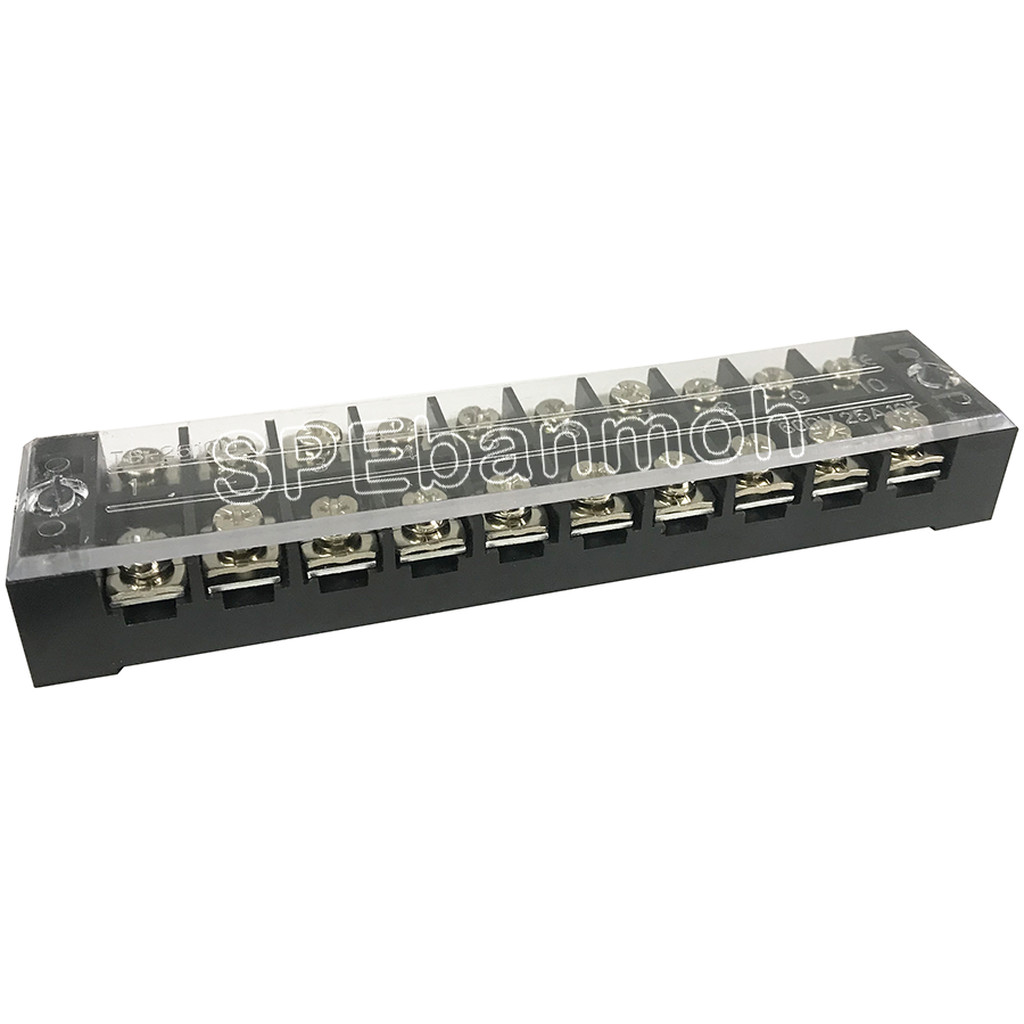 [ 1 ชิ้น ] TB2510 เทอร์มินอล 10 ช่อง 10P 25A 600V TB Terminal Block Screw Terminals 25แอมป์ เทอร์มิน