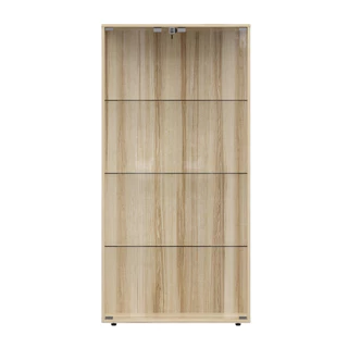 Koncept Furniture ตู้โชว์กระจกใส รุ่น Bebby ขนาด 80 ซม. สีไม้อ่อน (80x40x162 ซม.) แบรนด์ KONCEPT FURNITURE