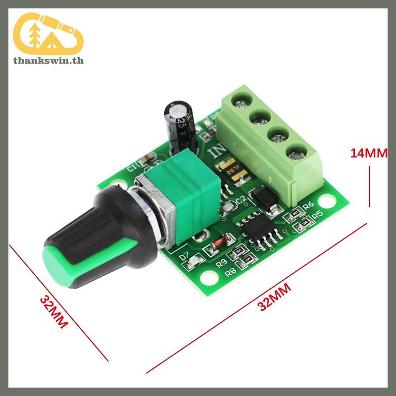 Thankswin 1.8V 3V 5V 6V 12V 2A PWM Dc มอเตอร์ควบคุมความเร็ว Variable Speed Regulator Governor สวิทช์