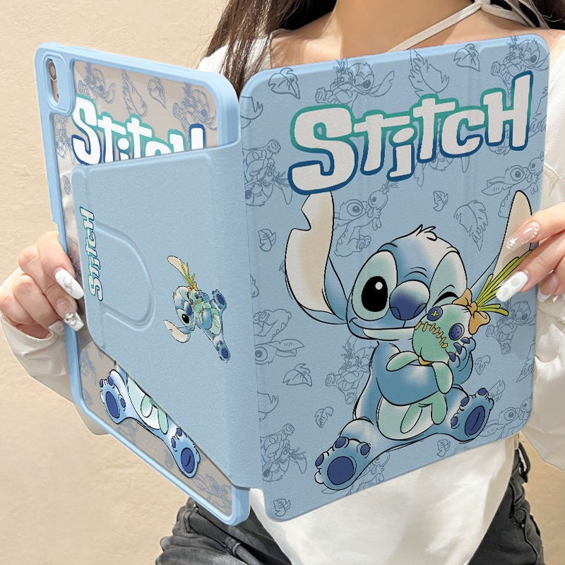 เคส IPad การหมุน 360 องศา + ช่องเสียบปากกาสําหรับ Gen5/6 Gen11 A16 Air1 Gen10 Mini6 Gen7/8/9 Air7 2024 Pro 2025 Pro IPad เคสป้องกัน