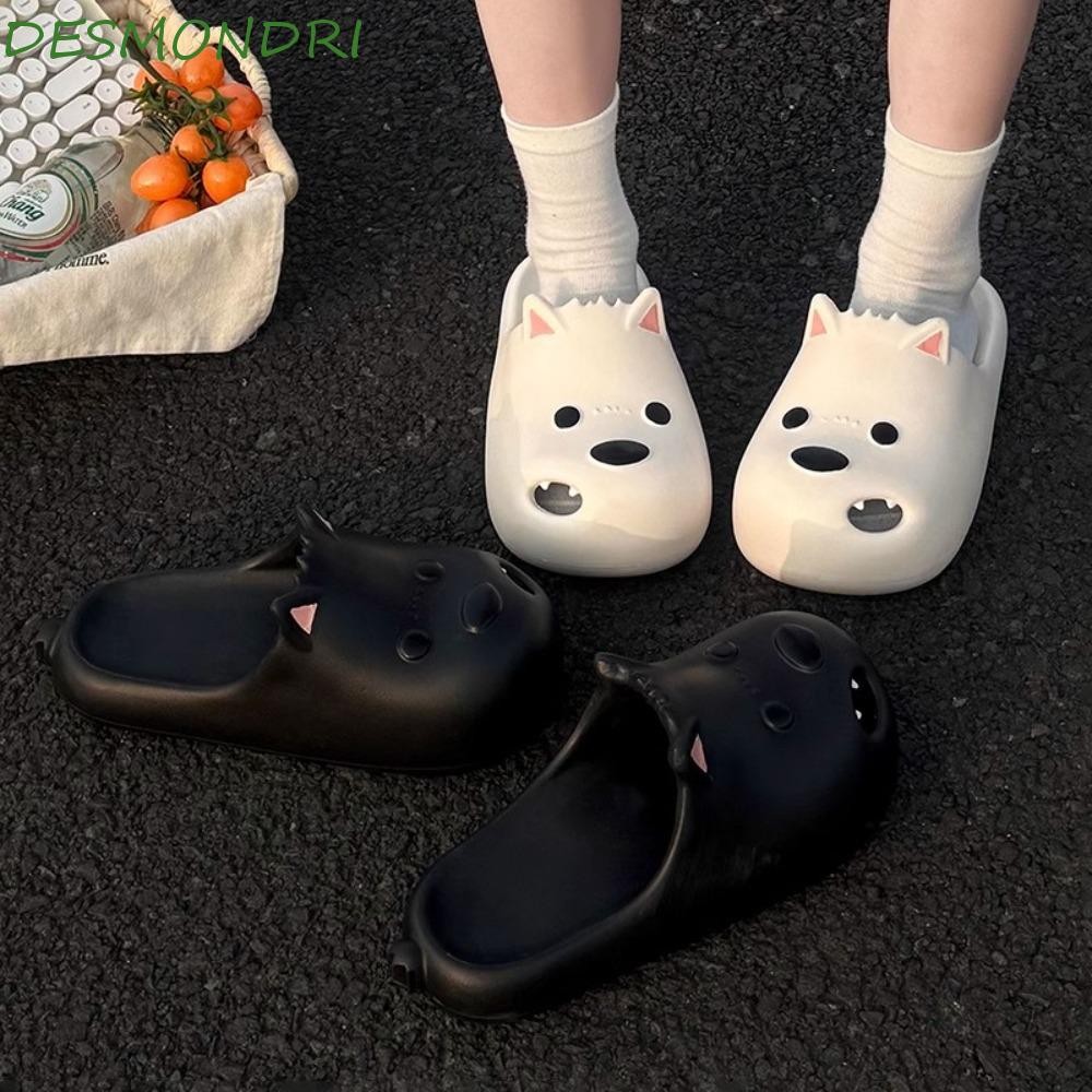 รองเท้าแตะพื้นหนานุ่มสีขาวยาว Westie ออกแบบน่ารัก การ์ตูน สำหรับห้องนอนของสุนัข