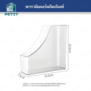 ที่ใส่หนังสือ กล่องพลาสติกใส ที่ใส่ปากกาใส่แฟ้มเอกสาร นิตยสาร หนังสือ วางบนโต๊ะทำงาน แนวตั้ง ความจุขนาดใหญ่ ไซด์ A4