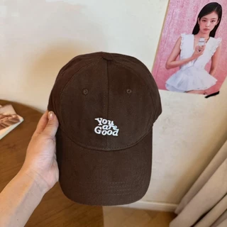 Style studio ชิปปิ้ง💕หมวกเบสบอลปักตัวอักษรสไตล์เกาหลี นุ่มสบาย ป้องกันแสงแดด เหมาะสำหรับทุกโอกาส ทันสมัยและมีสไตล์