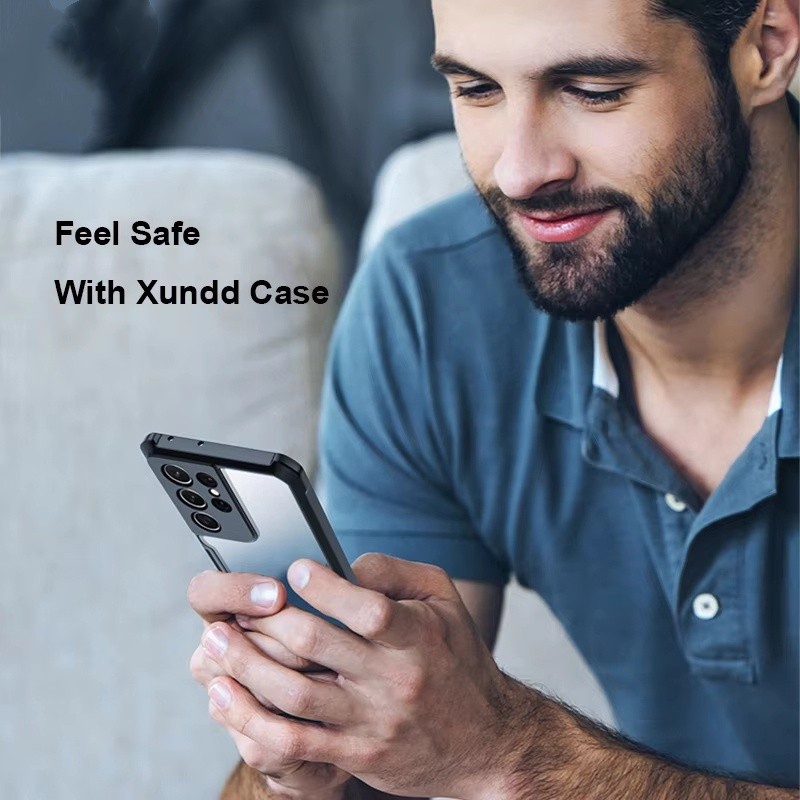 เคสโทรศัพท์อะคริลิกกันกระแทกสำหรับ Samsung A56 5G A36  A17 A16 A07 A05S A06 A55 A54 A35 A26 A15 เคสกันกระแทกใสสีดำ - รูปที่ 2