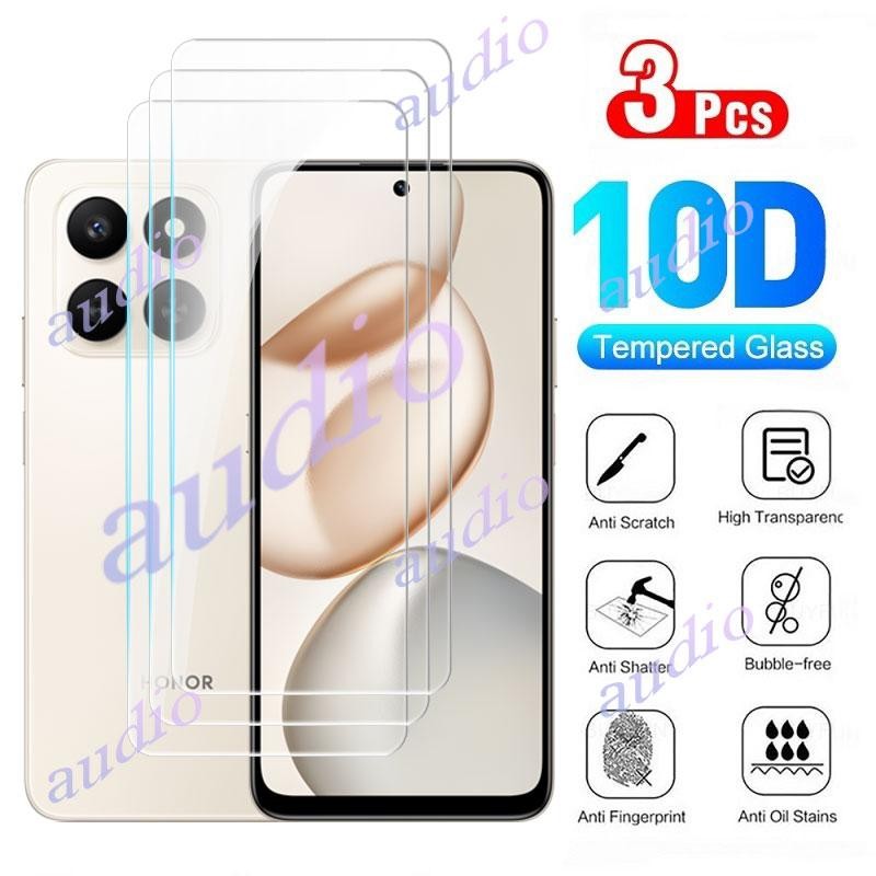 Honor X7d 5G 3 ชิ้นกระจกนิรภัยป้องกันหน้าจอสําหรับ HONOR X7d HonorX7d 5G 4G 2025 โปร่งใสป้องกัน Slim