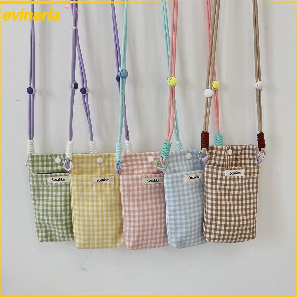 กระเป๋าเม신เจอร์ EVINARIA ลายมินิกริด สำหรับเด็กผู้หญิง