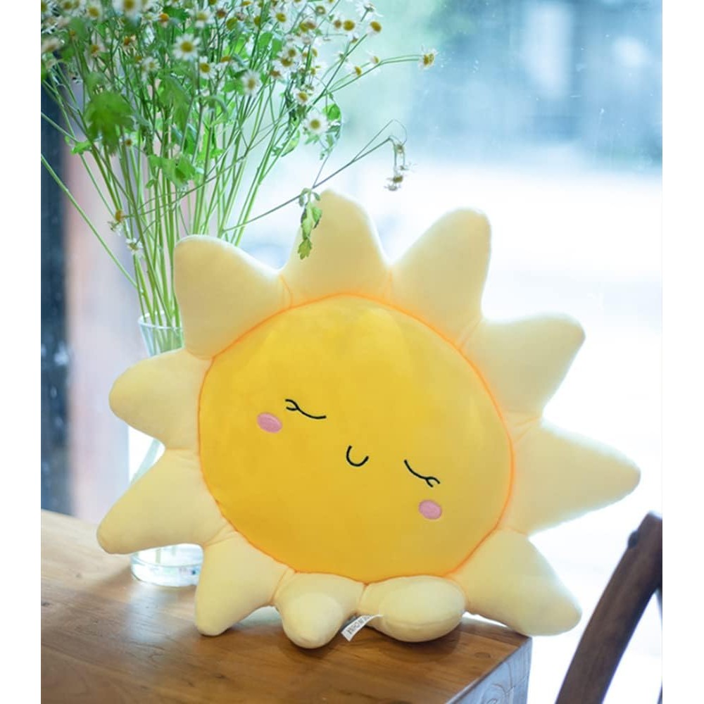 NatureMan ดอกไม้ชั้นหมอน Sun Shape เบาะน่ารักที่นั่ง Pad เบาะเก้าอี้รถคอหมอน,น่ารัก Sun หมอน Plush ข