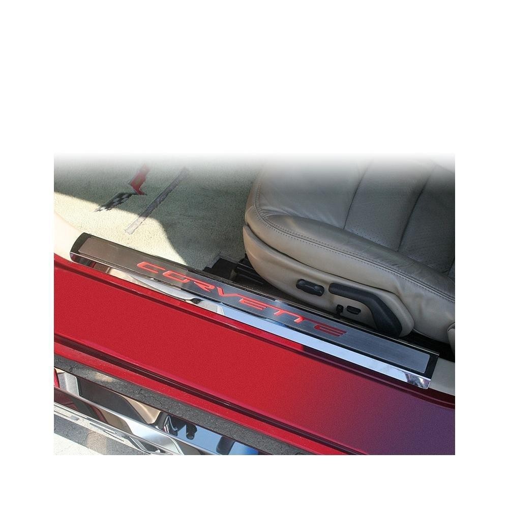 เหมาะสําหรับ 05-13Corvette Corvette C6 เกณฑ์บาร์ยินดีต้อนรับเหยียบ scuff แผ่น